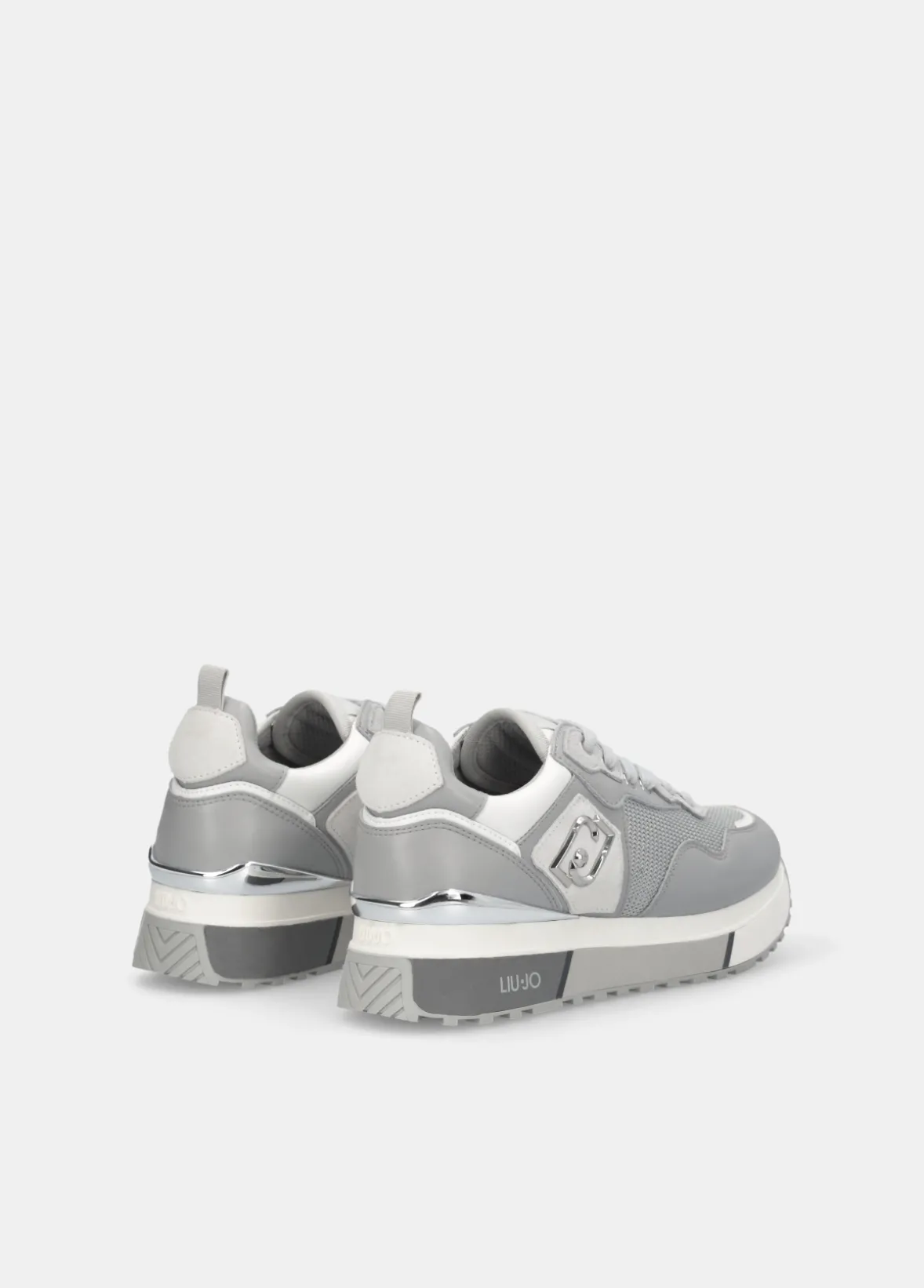 Sneakers in pelle e mesh