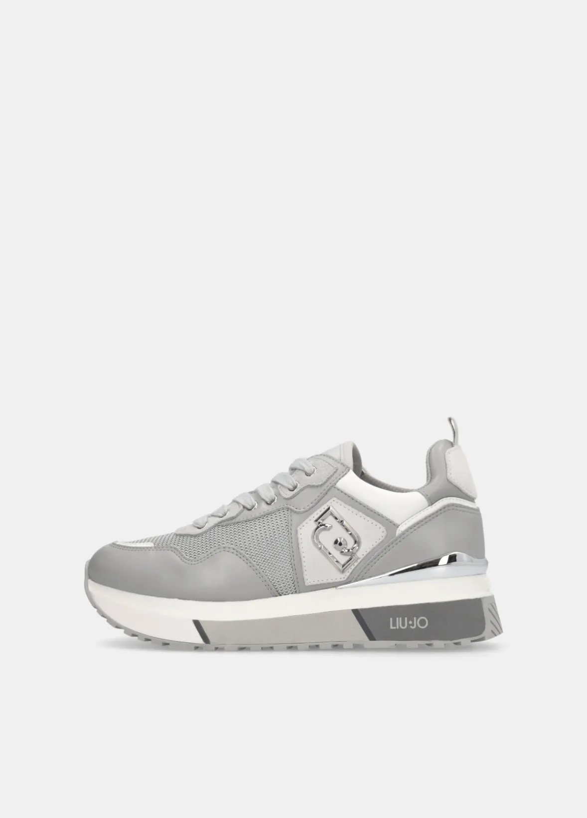 Sneakers in pelle e mesh