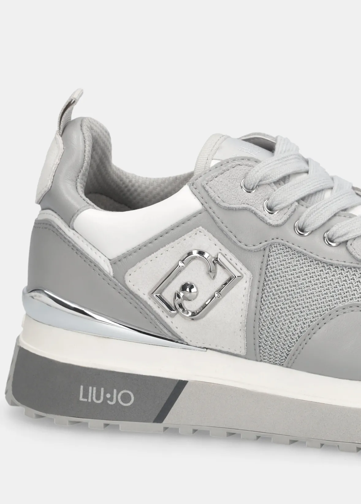 Sneakers in pelle e mesh