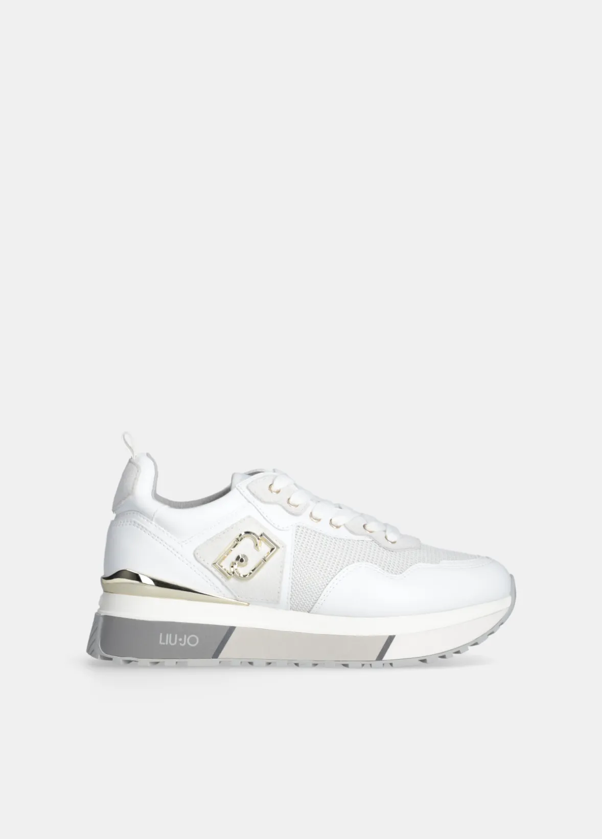 Sneakers in pelle e mesh