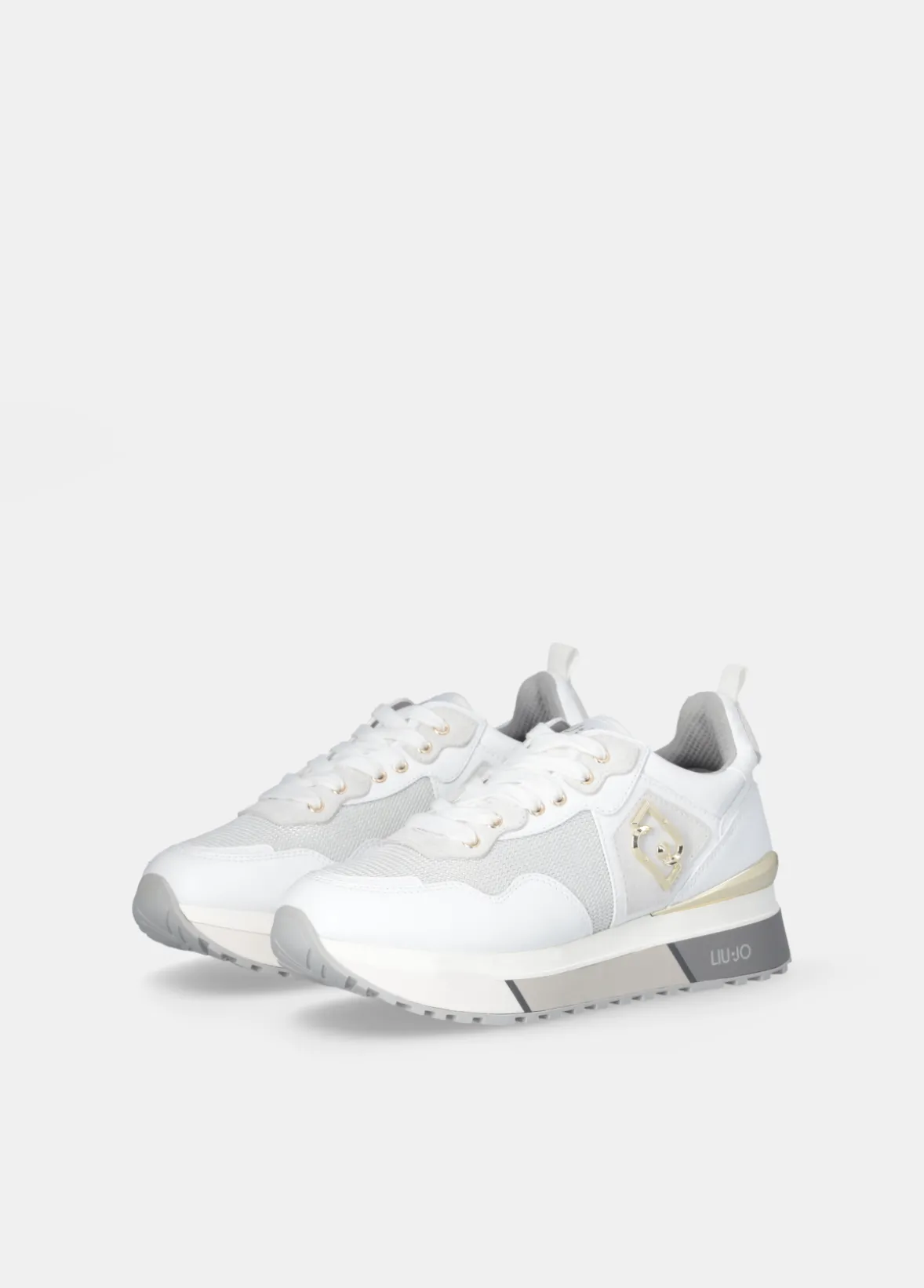 Sneakers in pelle e mesh