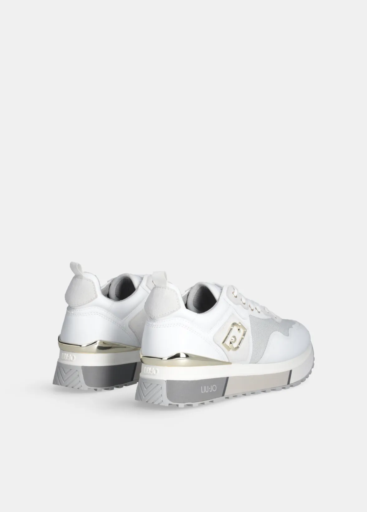 Sneakers in pelle e mesh
