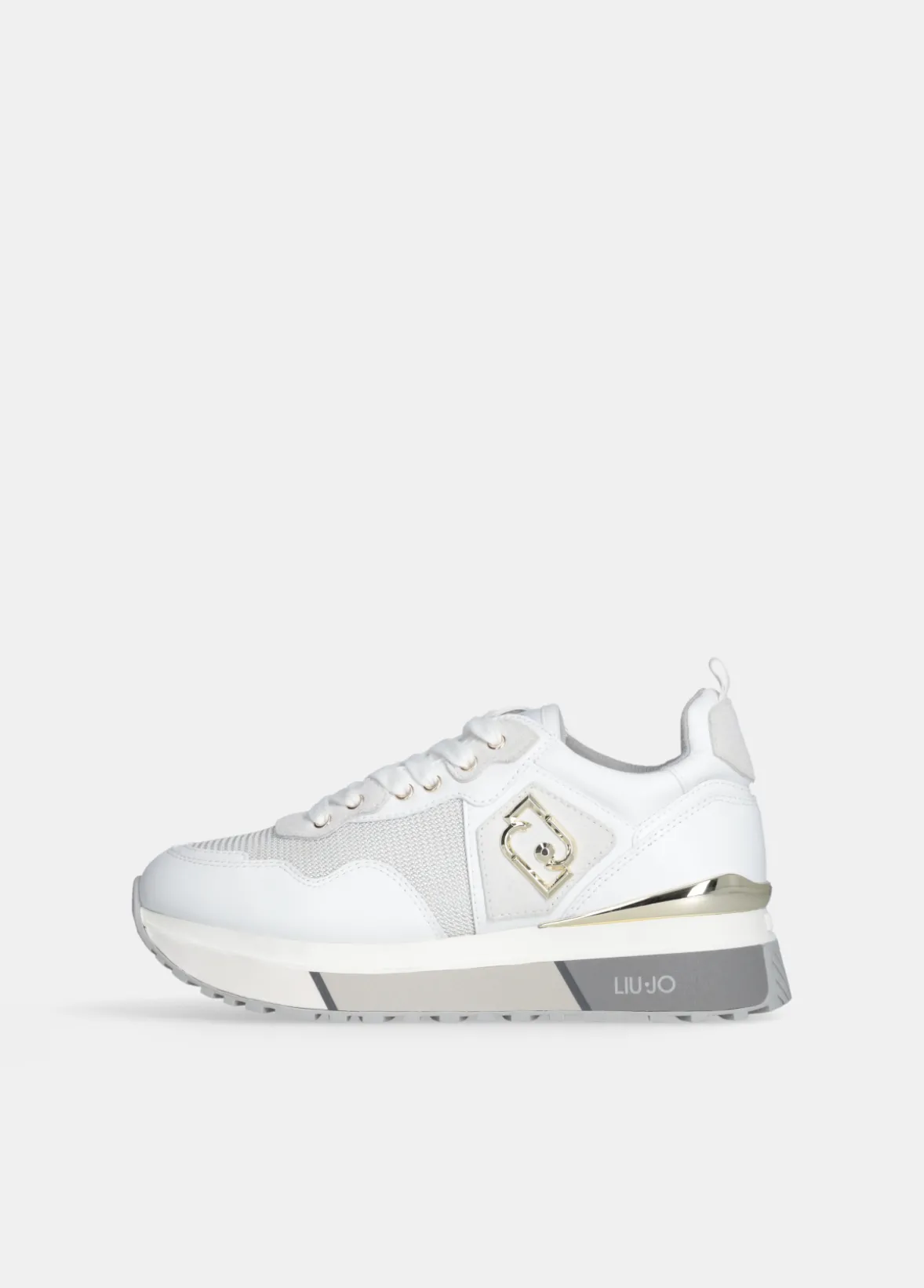 Sneakers in pelle e mesh