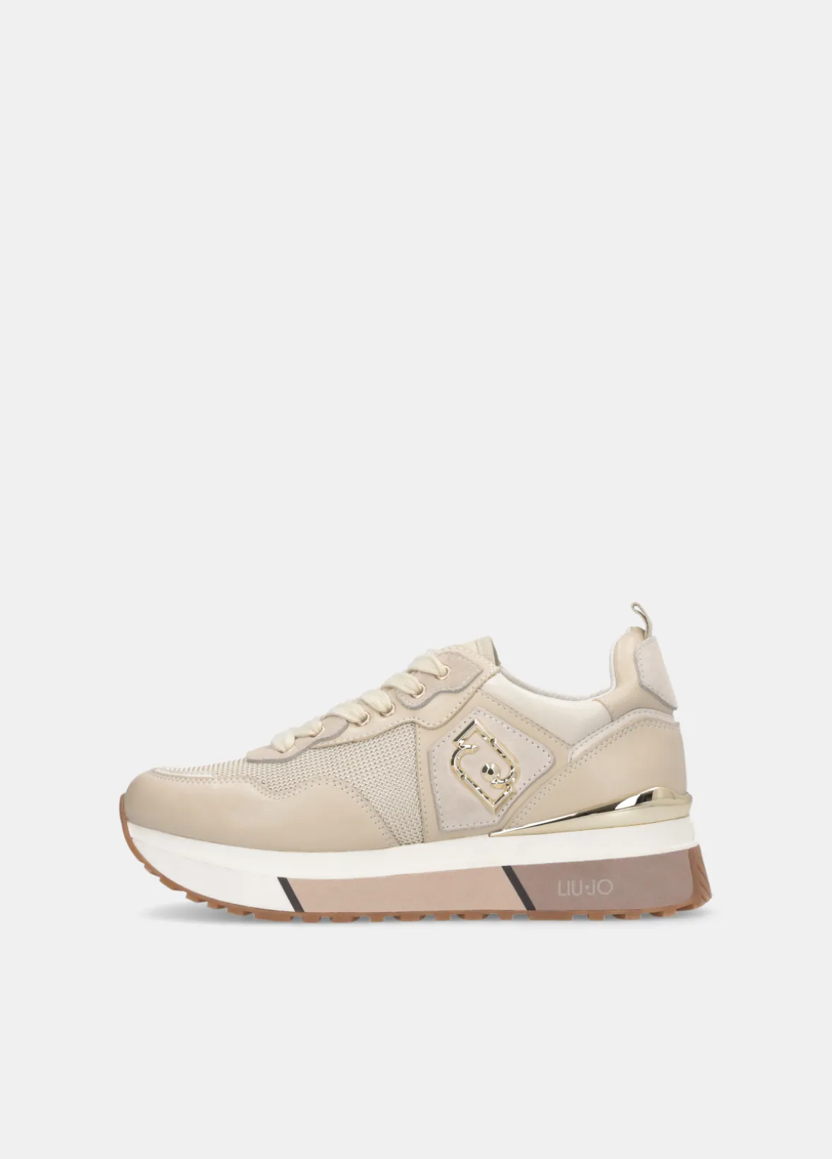 Sneakers in pelle e mesh