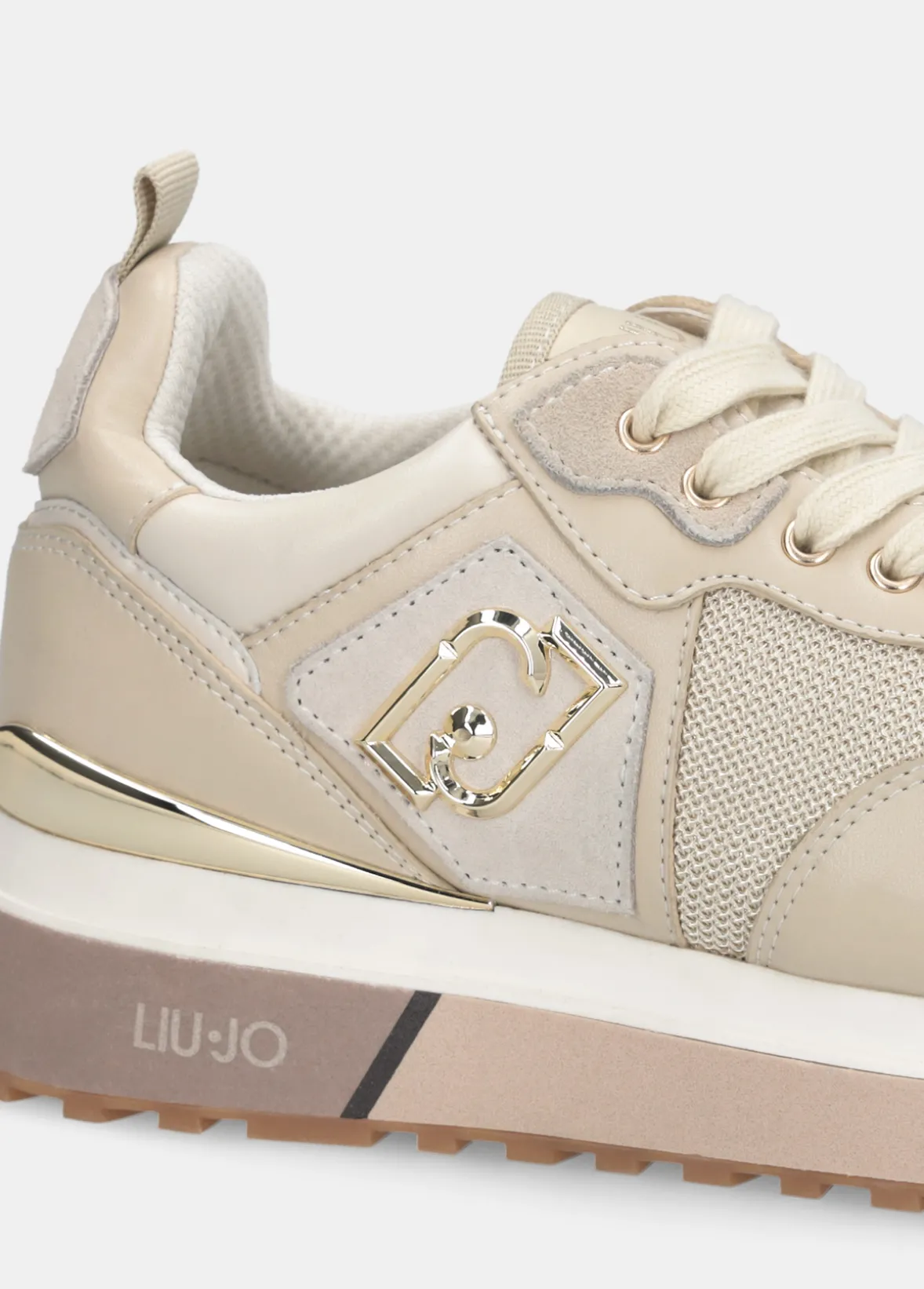 Sneakers in pelle e mesh
