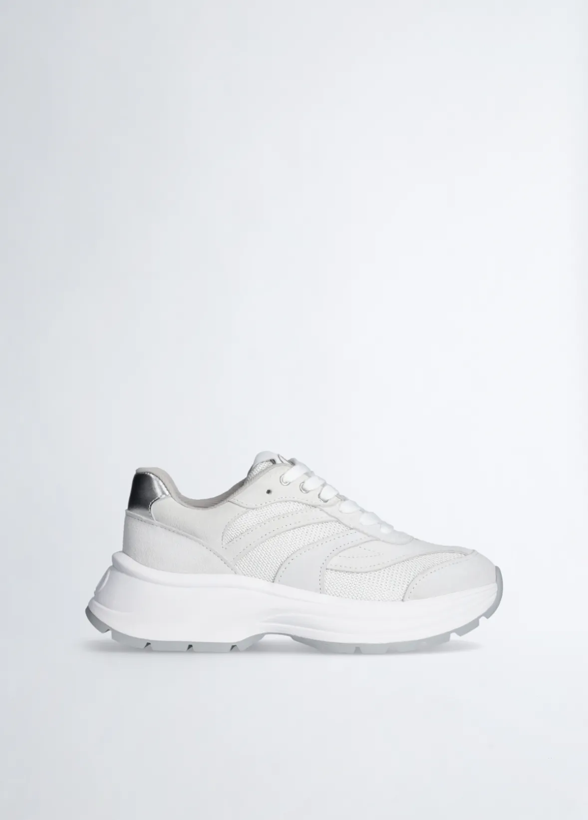Sneakers in suede e brighty mesh