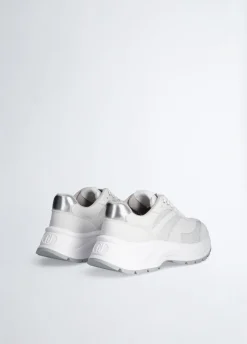 Sneakers in suede e brighty mesh