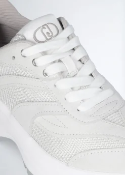 Sneakers in suede e brighty mesh