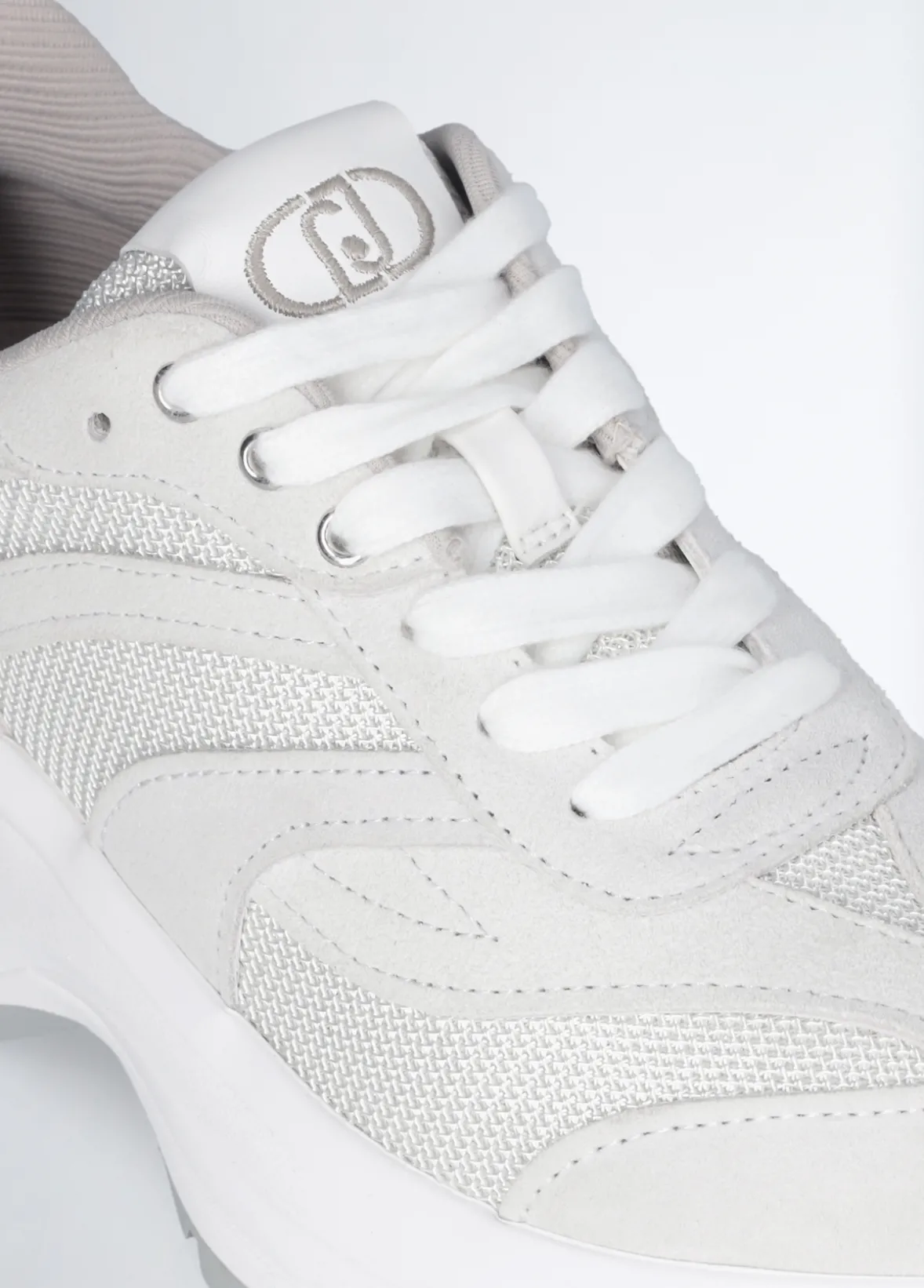 Sneakers in suede e brighty mesh