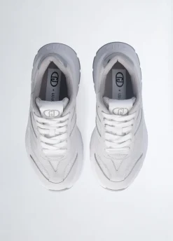 Sneakers in suede e brighty mesh