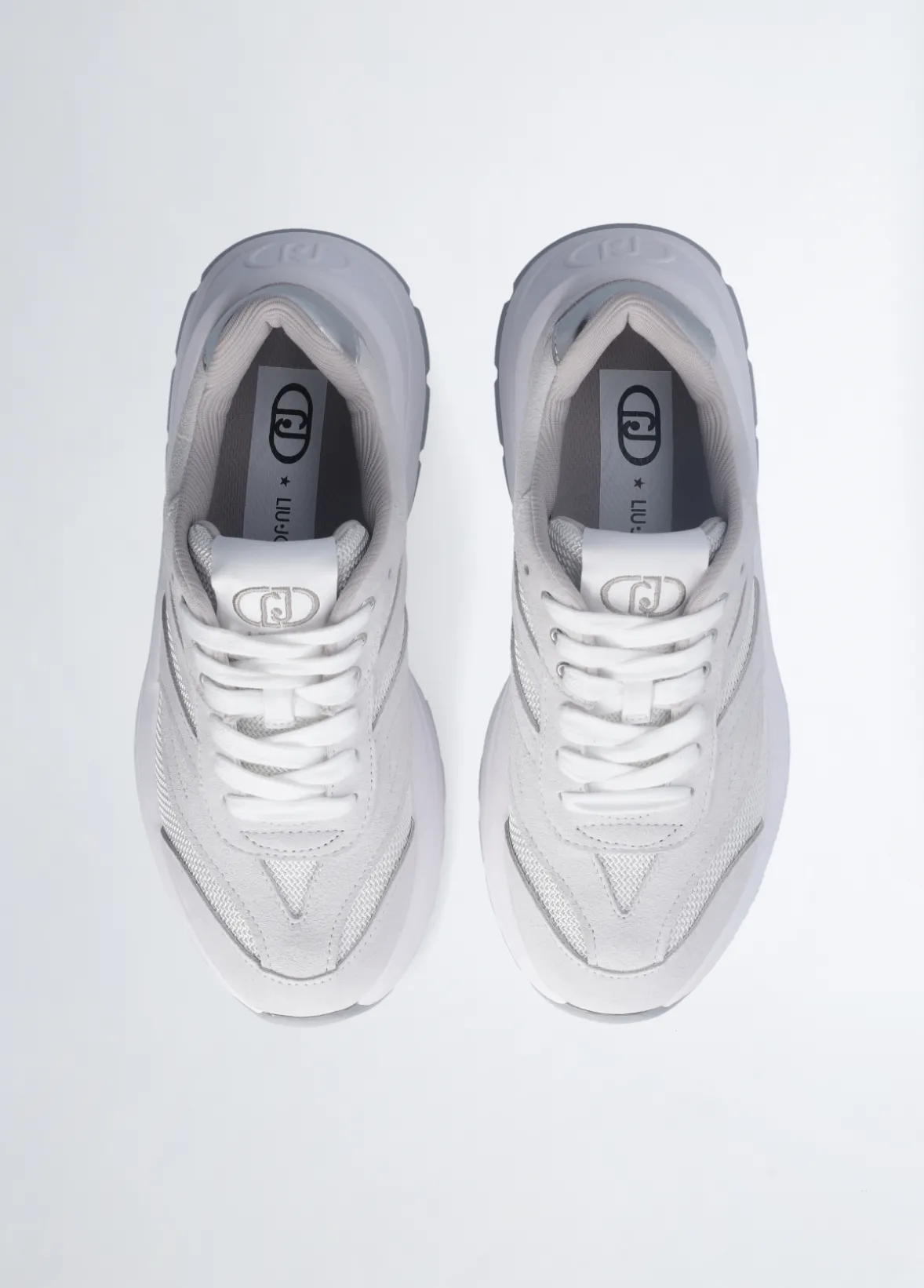 Sneakers in suede e brighty mesh