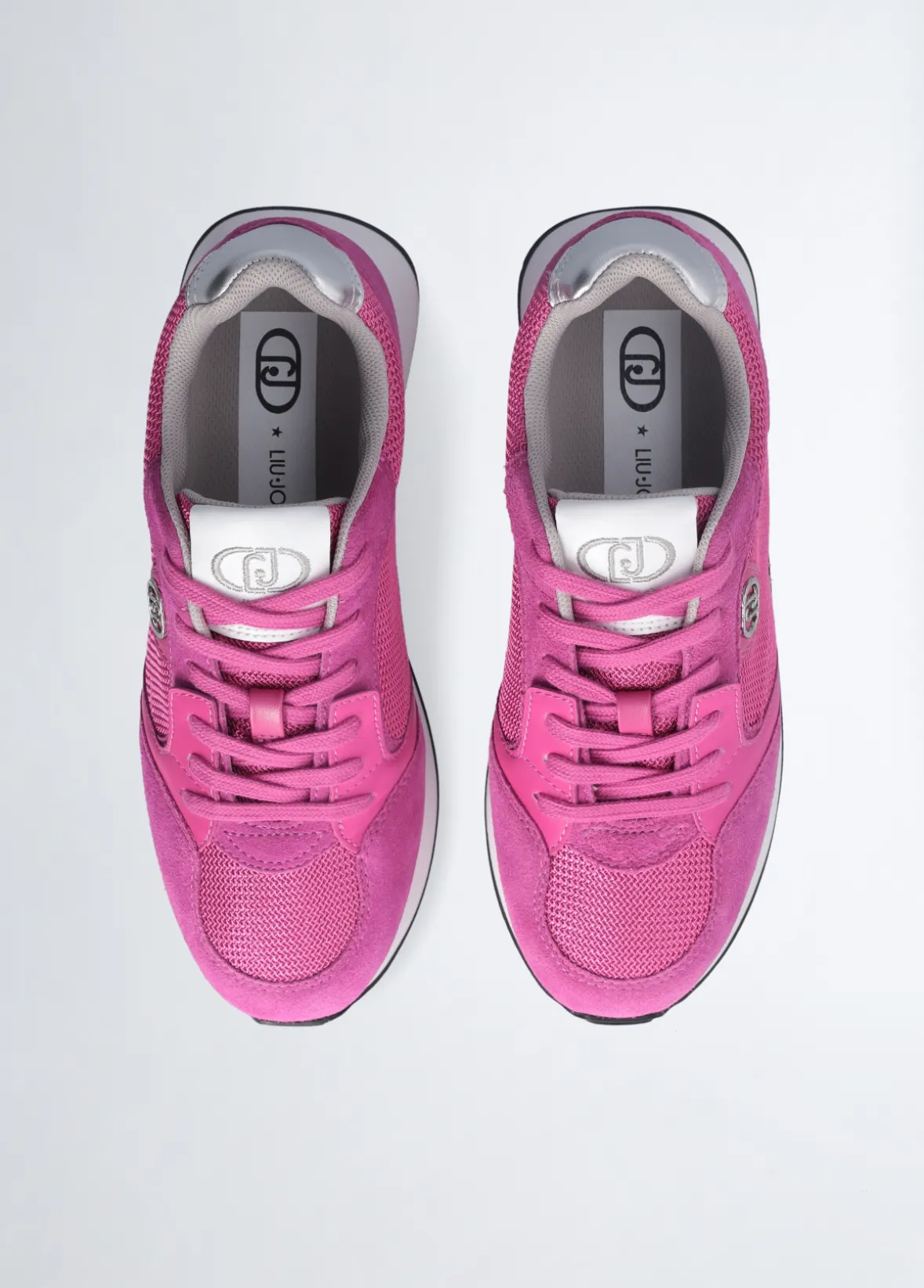 Sneakers in suede e brighty mesh
