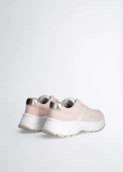 Sneakers in suede e brighty mesh