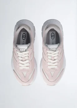 Sneakers in suede e brighty mesh