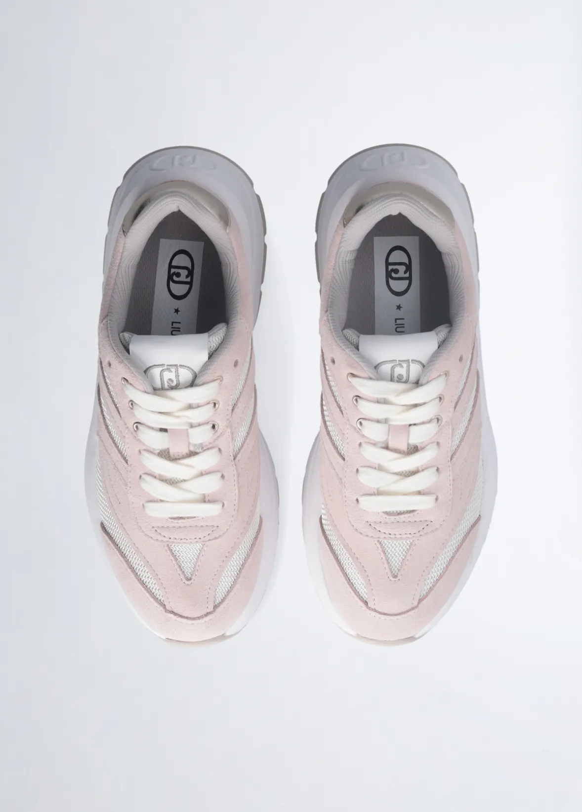 Sneakers in suede e brighty mesh