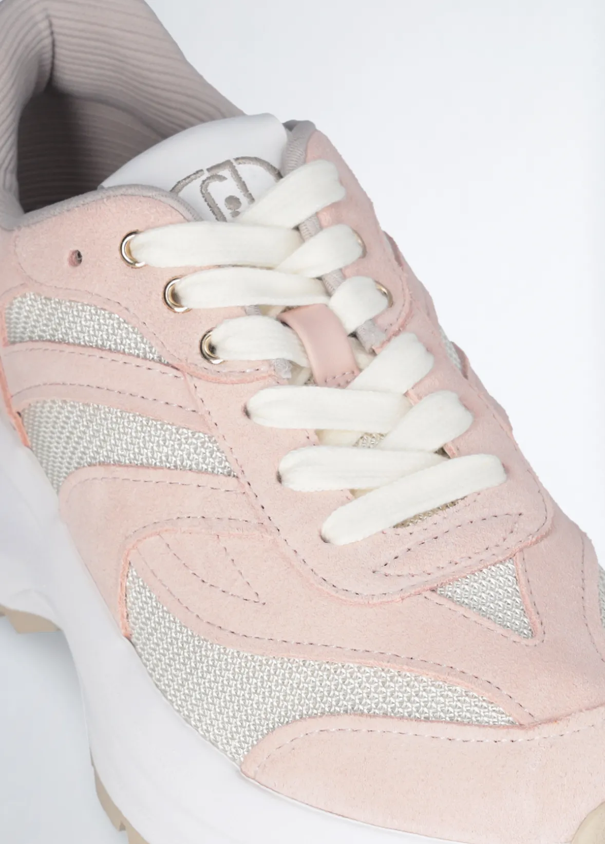 Sneakers in suede e brighty mesh