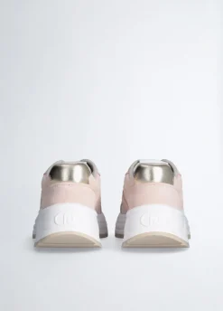 Sneakers in suede e brighty mesh