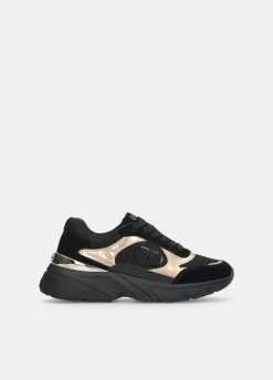 Sneakers in suede e mesh