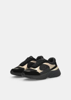 Sneakers in suede e mesh