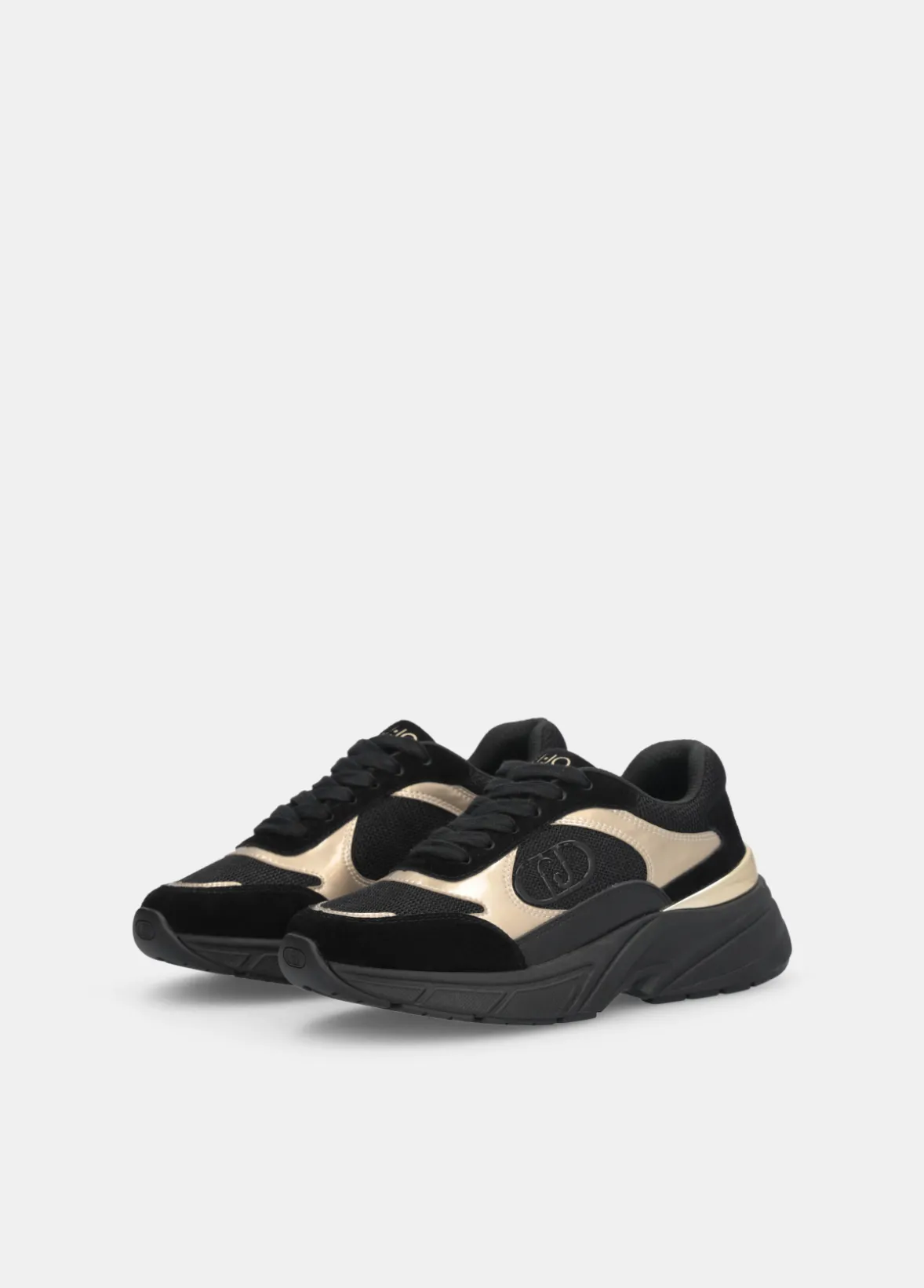 Sneakers in suede e mesh