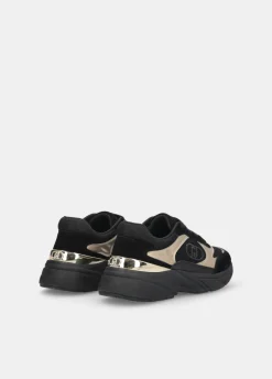 Sneakers in suede e mesh