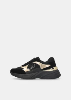 Sneakers in suede e mesh