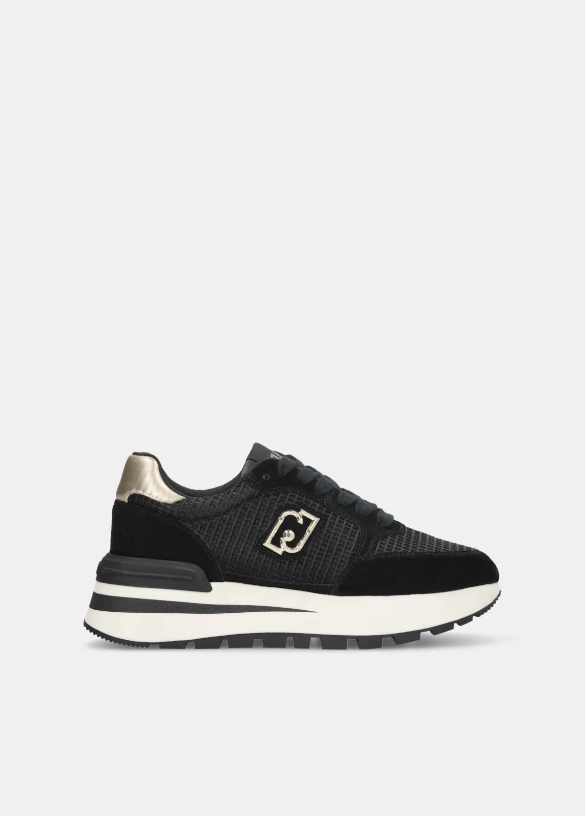 Sneakers in suede e mesh