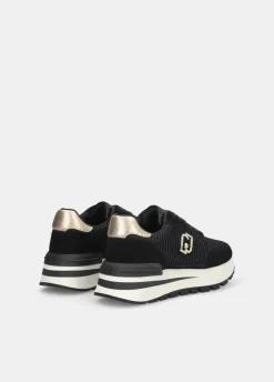 Sneakers in suede e mesh