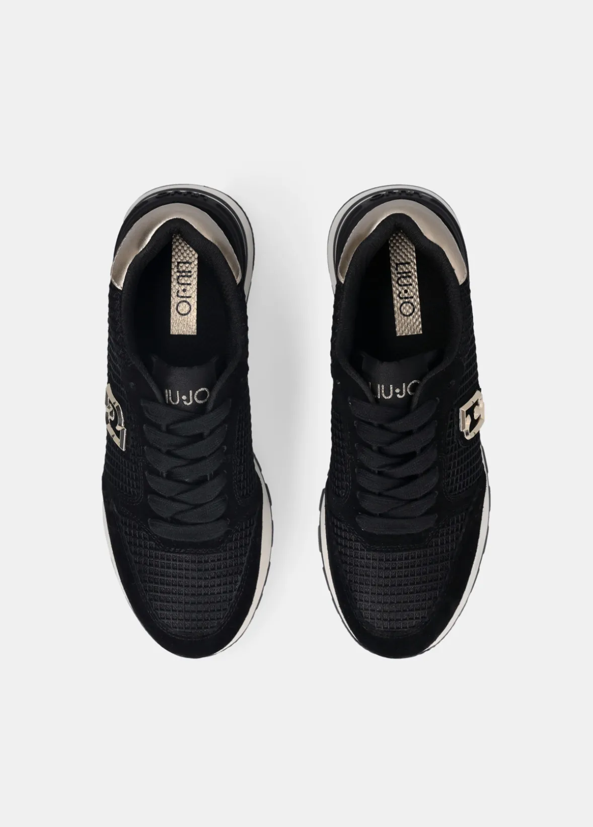 Sneakers in suede e mesh