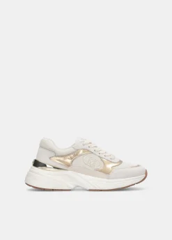 Sneakers in suede e mesh