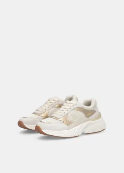 Sneakers in suede e mesh