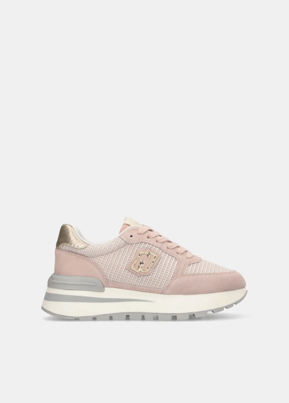 Sneakers in suede e mesh