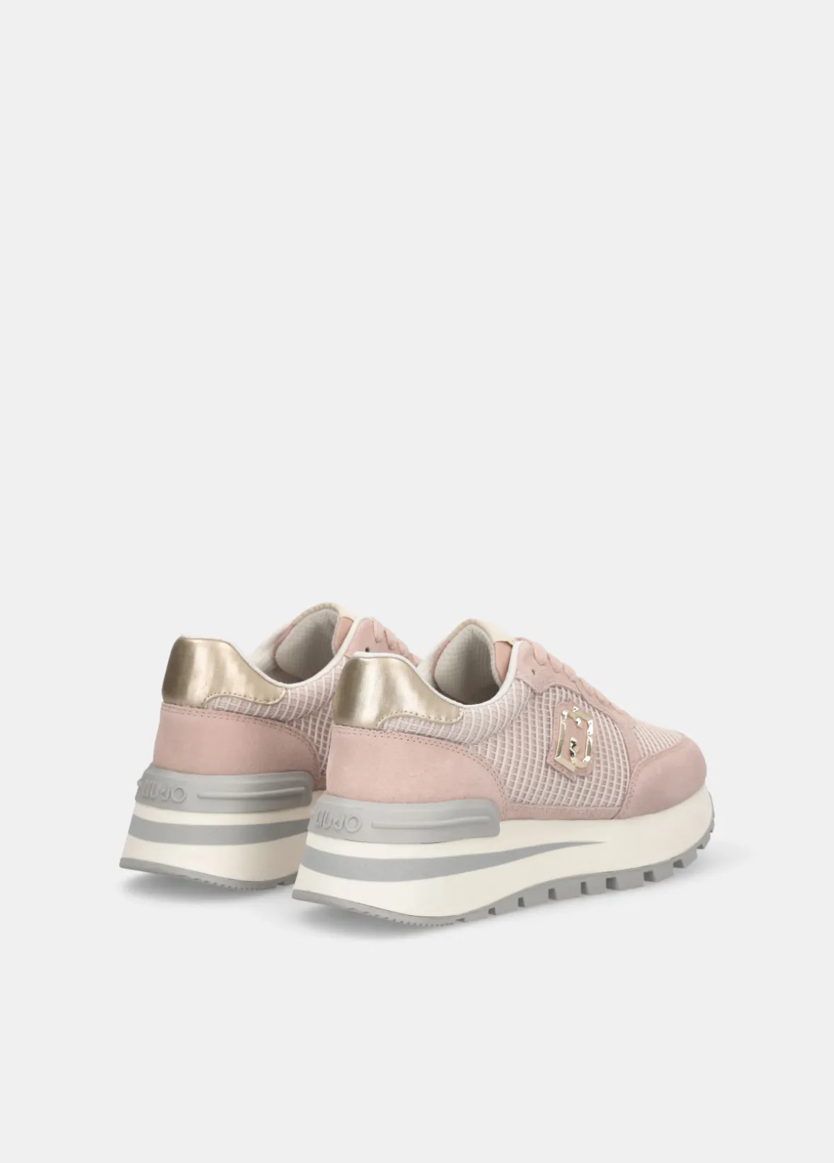 Sneakers in suede e mesh