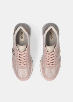 Sneakers in suede e mesh