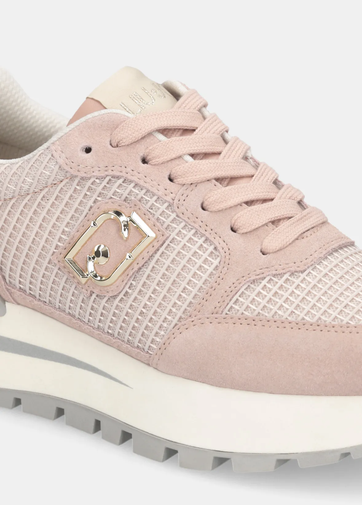 Sneakers in suede e mesh