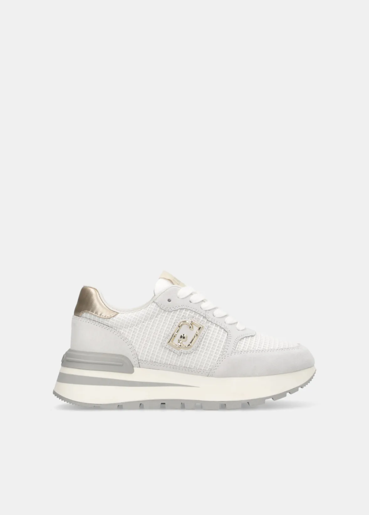 Sneakers in suede e mesh
