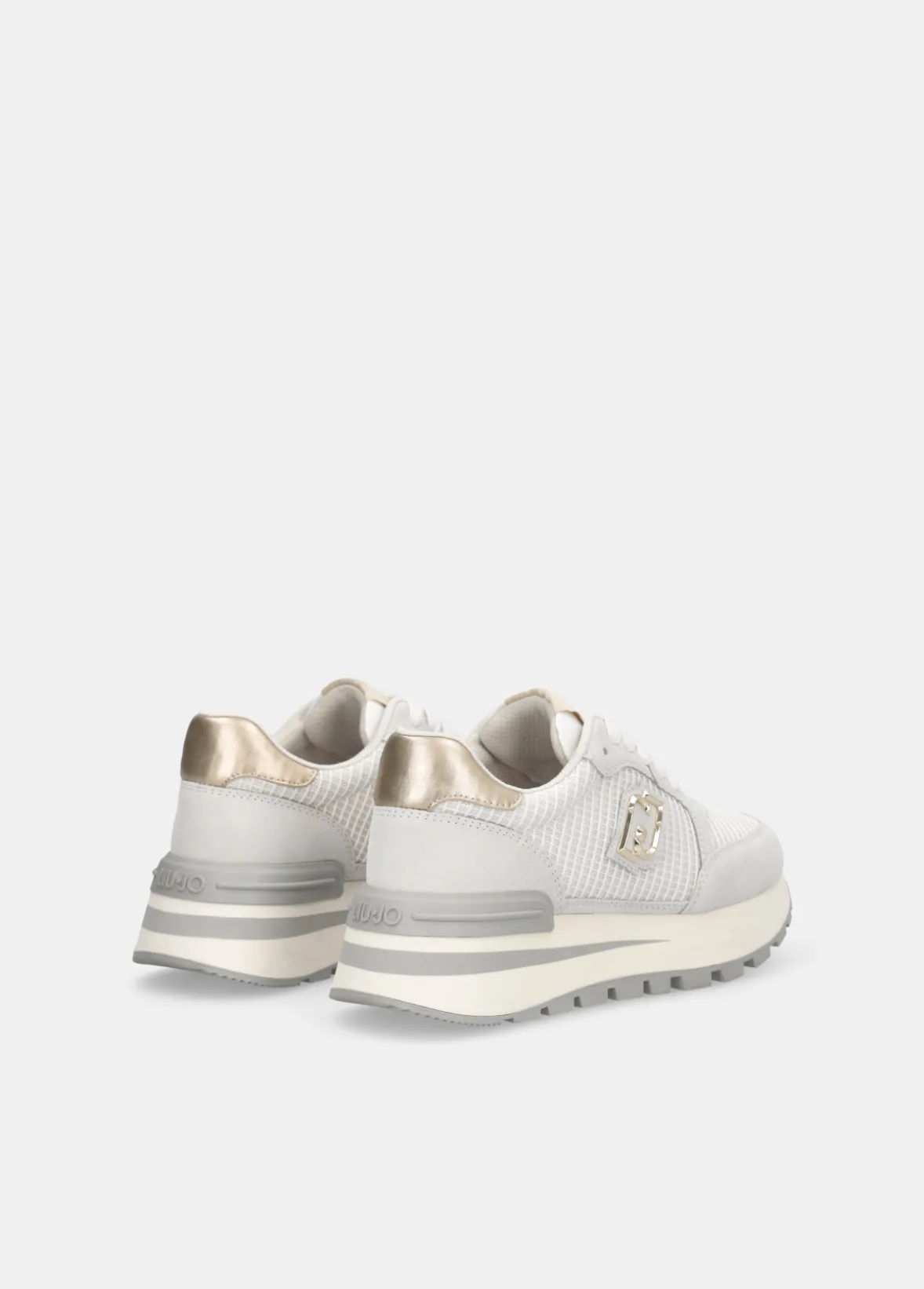 Sneakers in suede e mesh