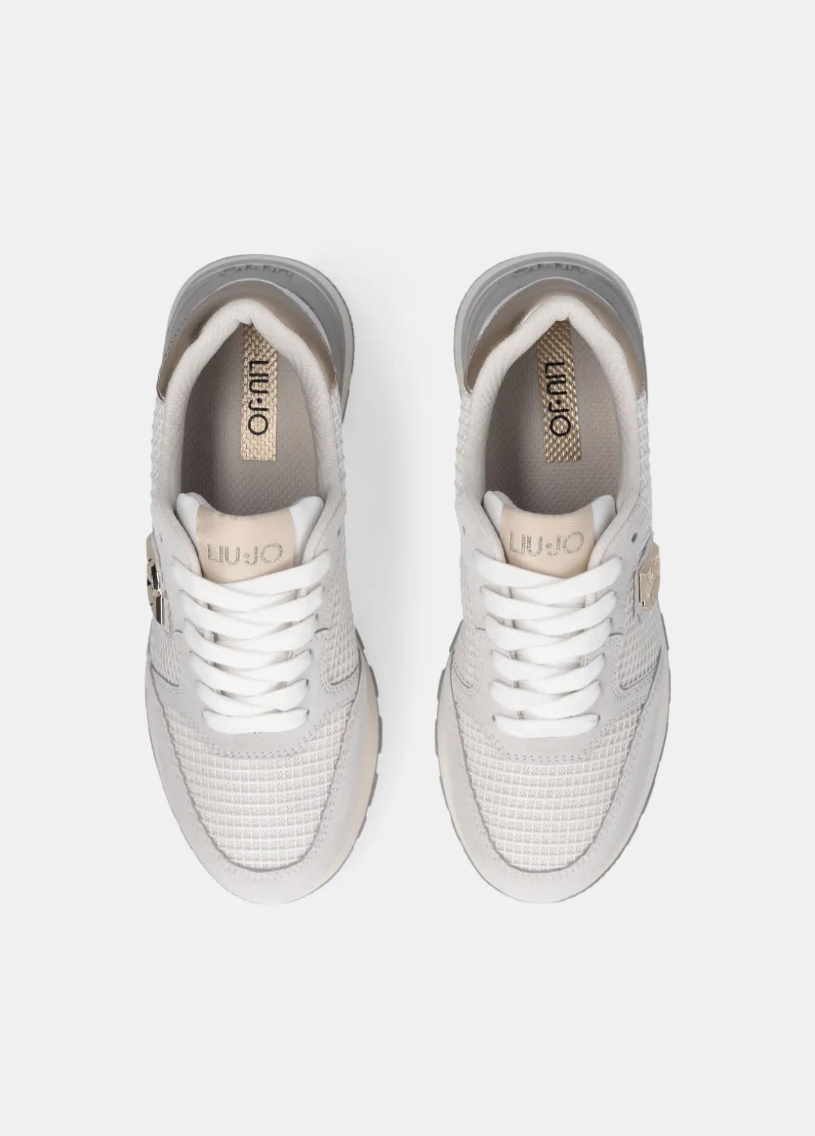 Sneakers in suede e mesh