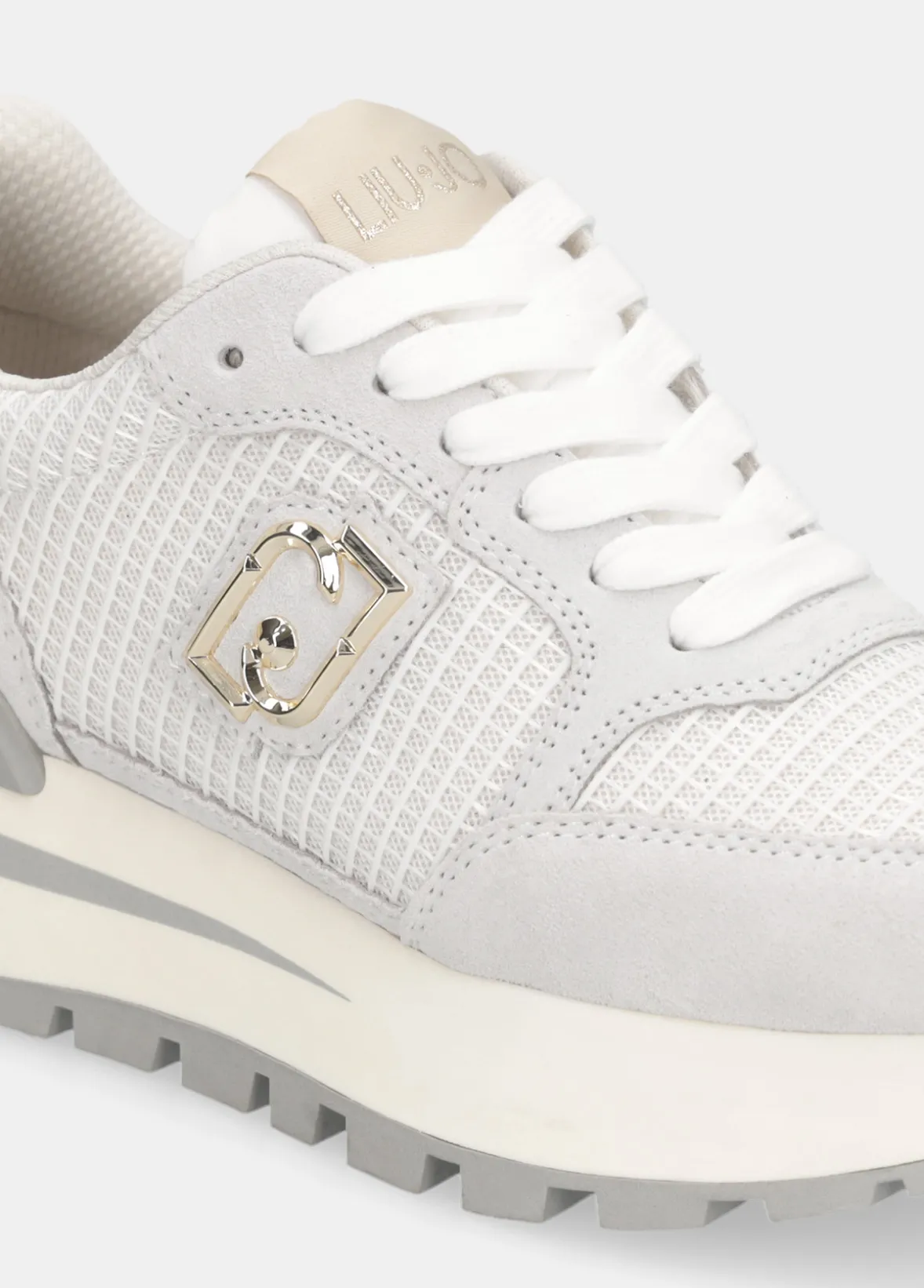 Sneakers in suede e mesh