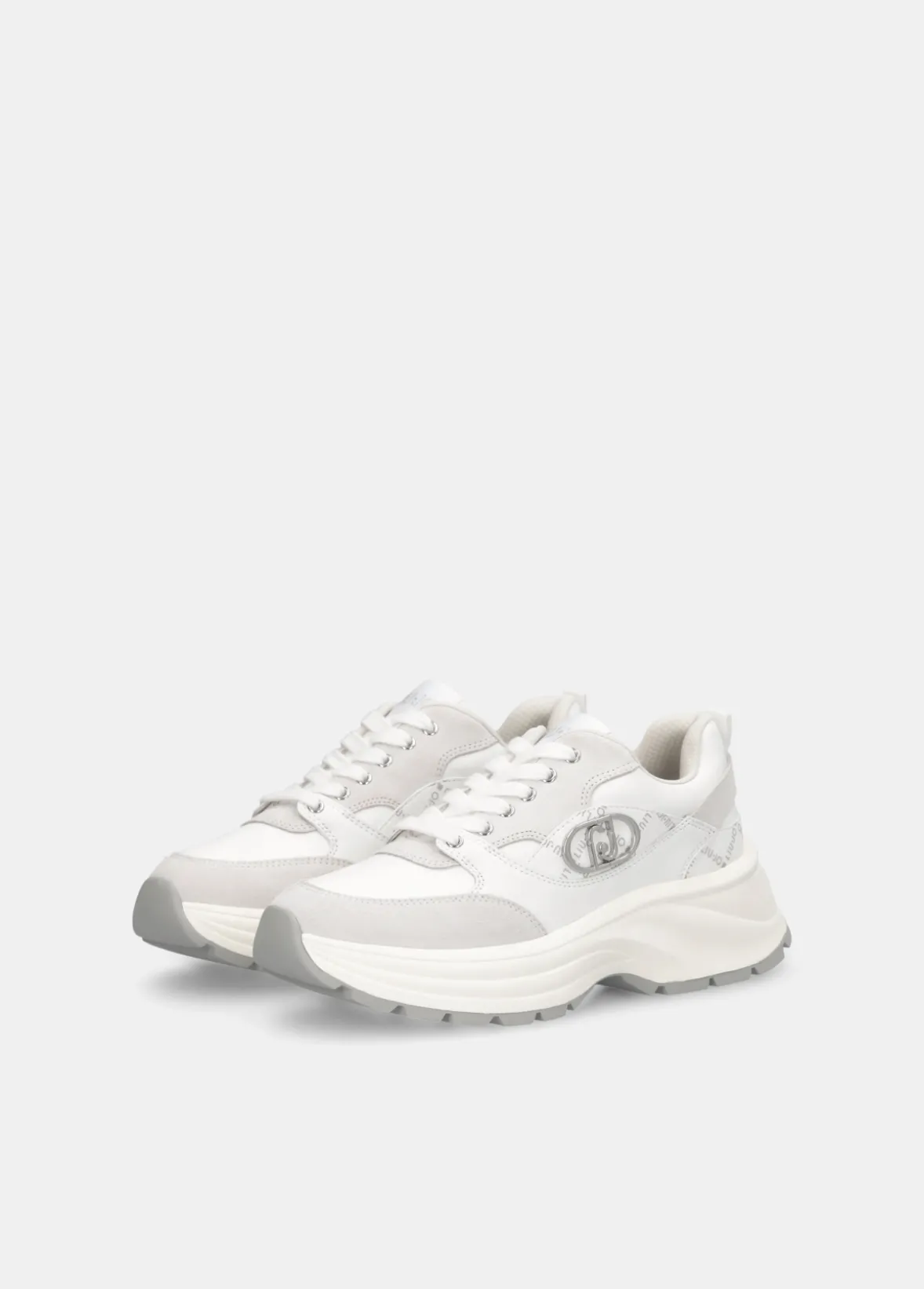 Sneakers in suede e pelle