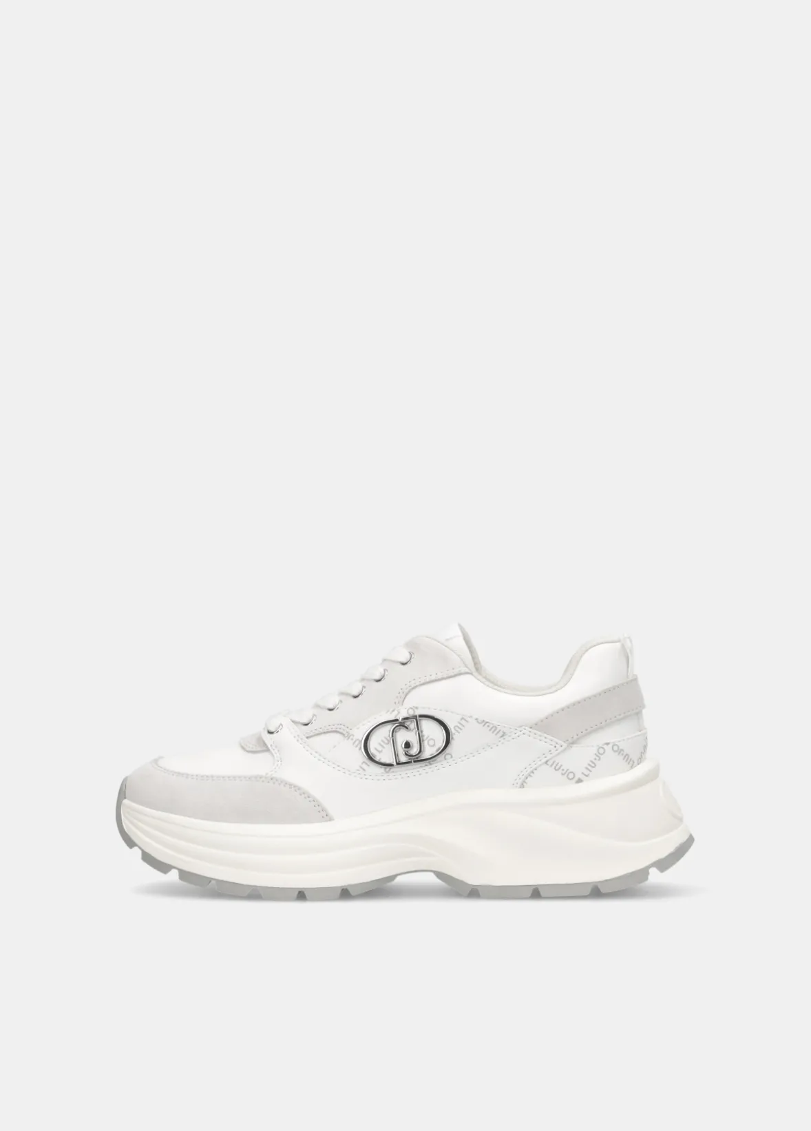 Sneakers in suede e pelle