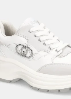 Sneakers in suede e pelle
