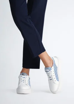 Sneakers monogram in pelle