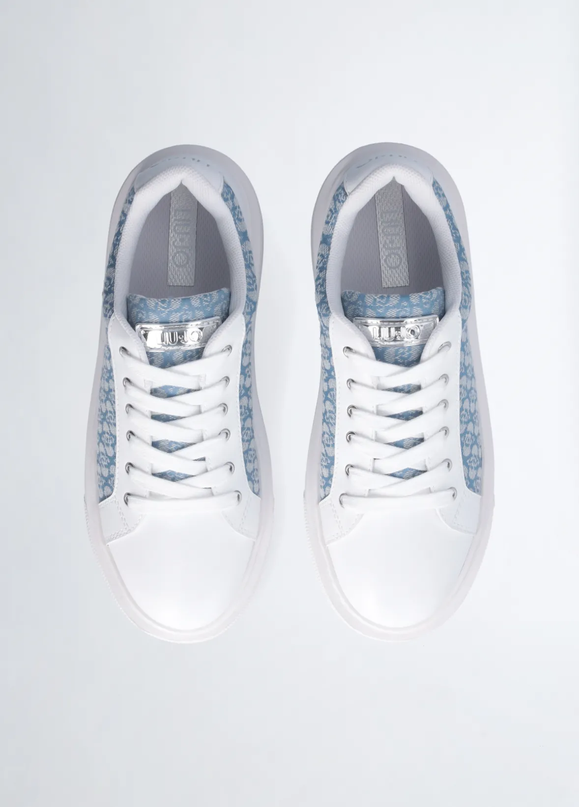 Sneakers monogram in pelle