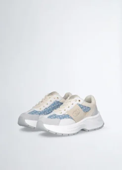 Sneakers monogram in suede