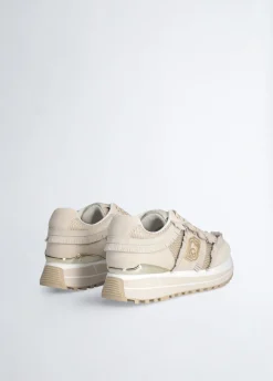 Sneakers platform con frange