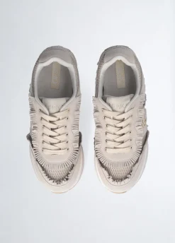 Sneakers platform con frange
