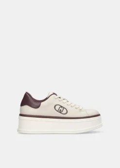 Sneakers platform con logo