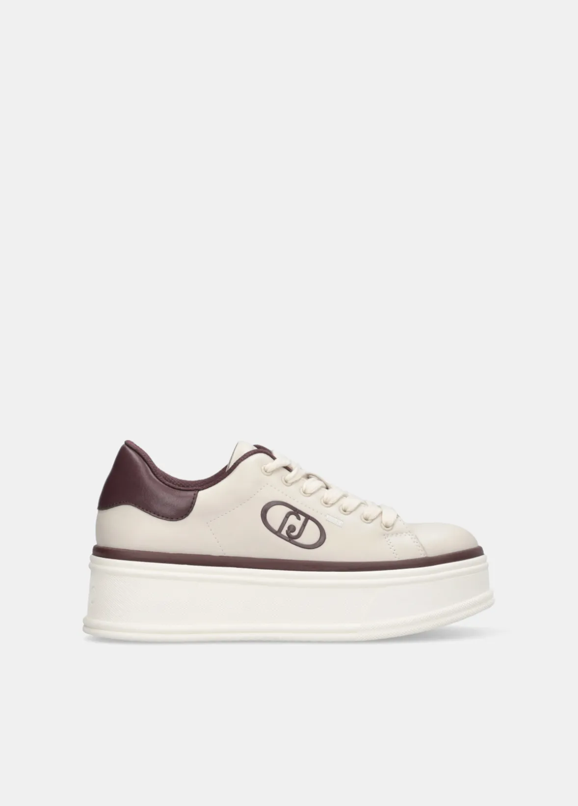 Sneakers platform con logo