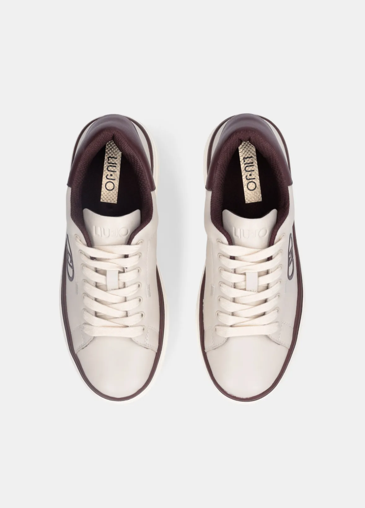 Sneakers platform con logo